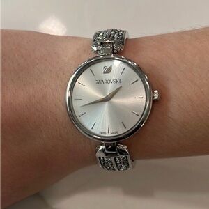 Swarovski Silver Women's Watch with Crystal Accents